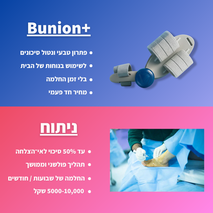 Bunion+ סד יישור לבוהן קלובה